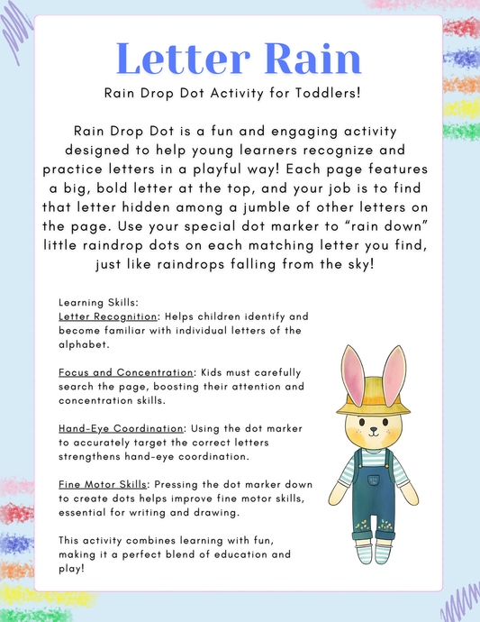 Letter Rain Activity