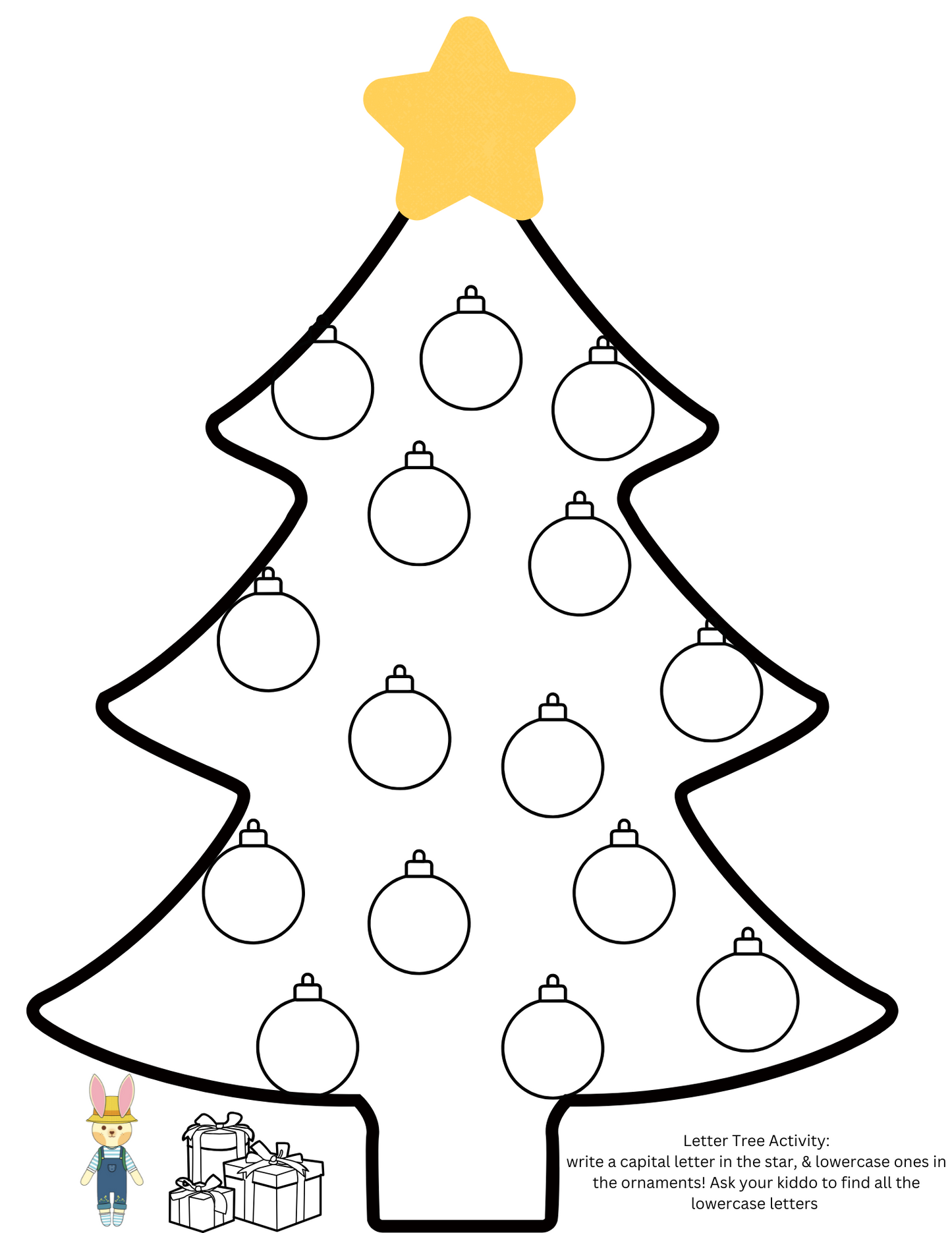 Letter tree activity