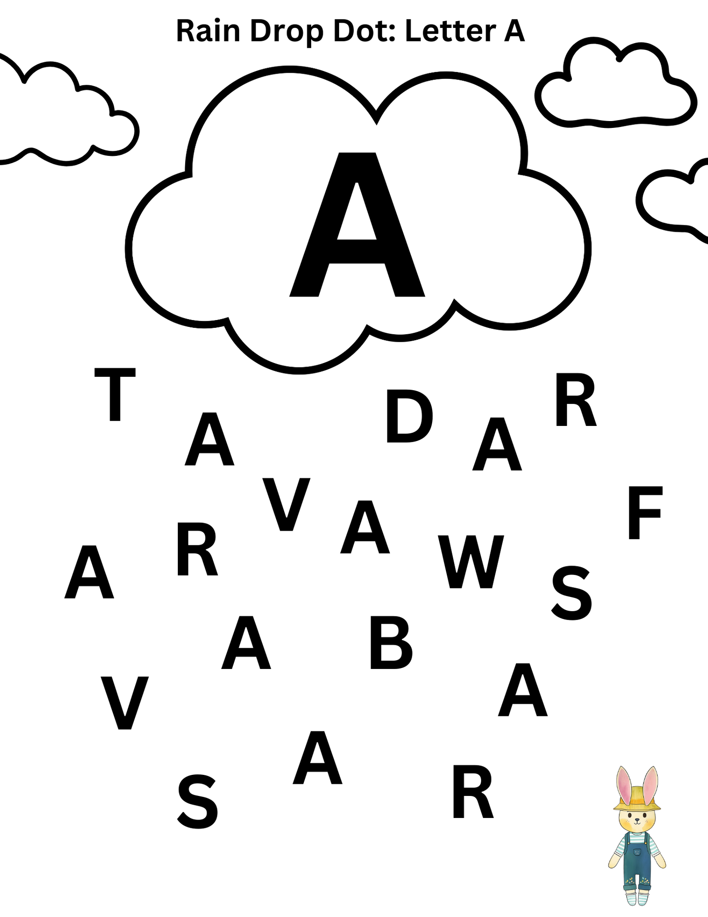 Letter Rain Activity