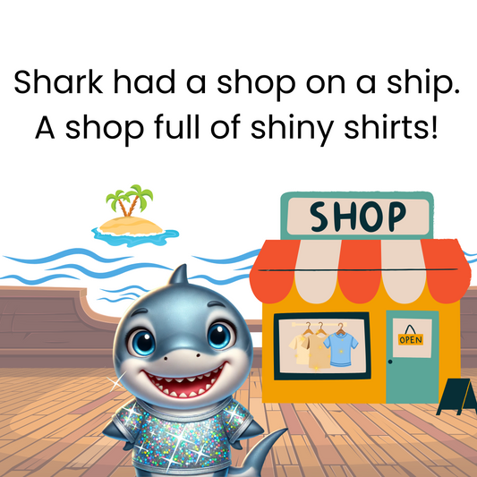 Shiny Shark on a Ship