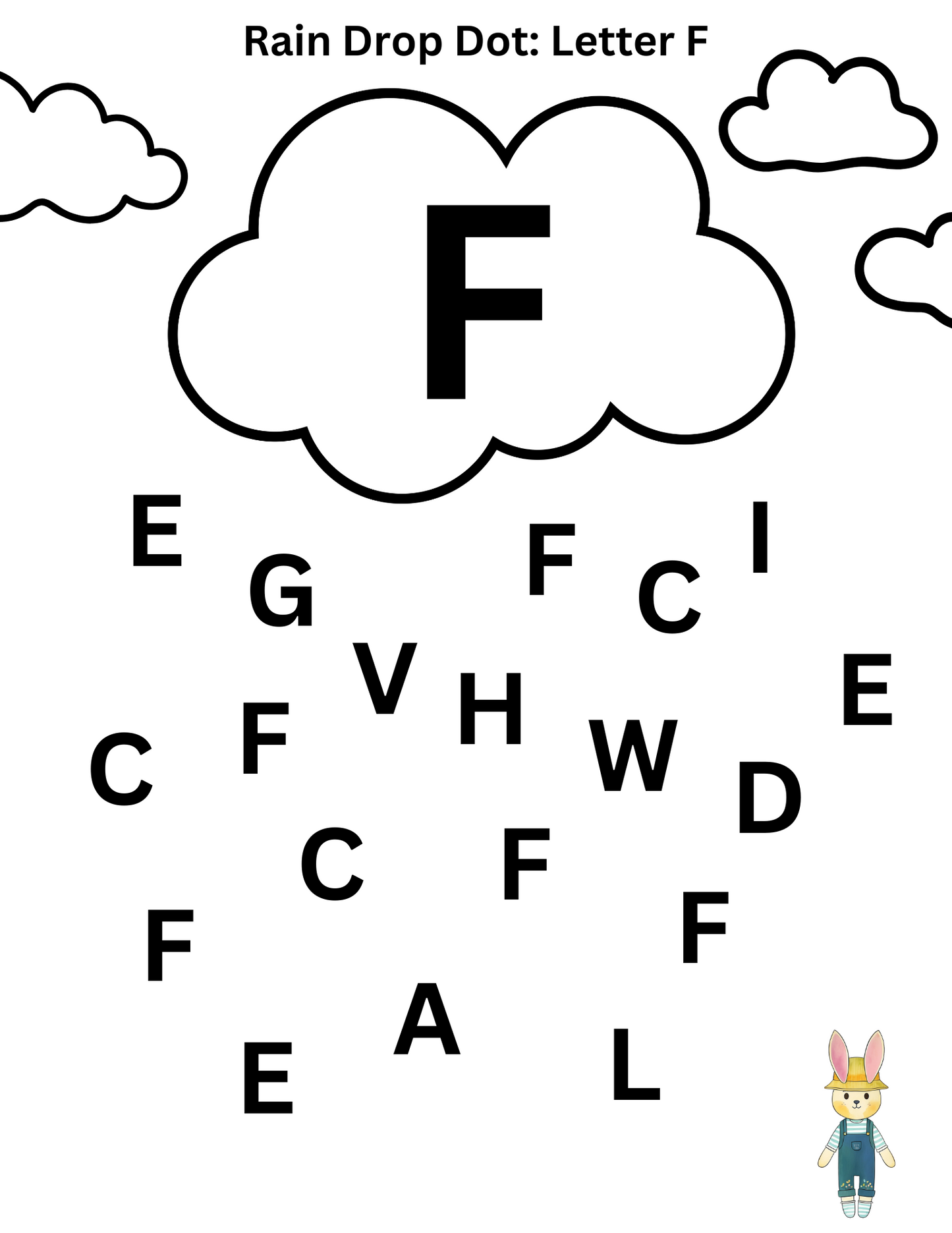 Letter Rain Activity