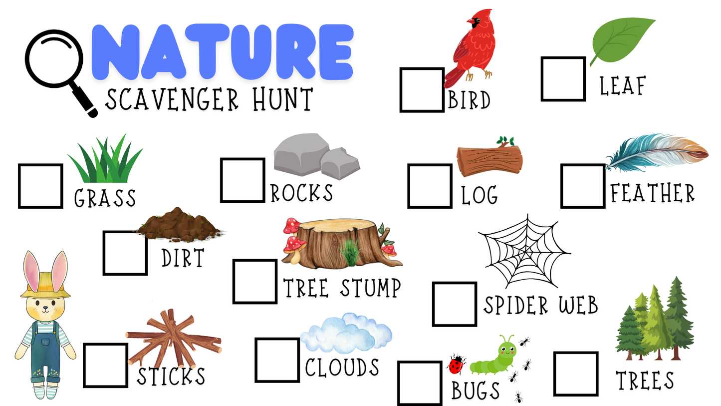 Nature Walk Scavenger Hunt/Color Hunt