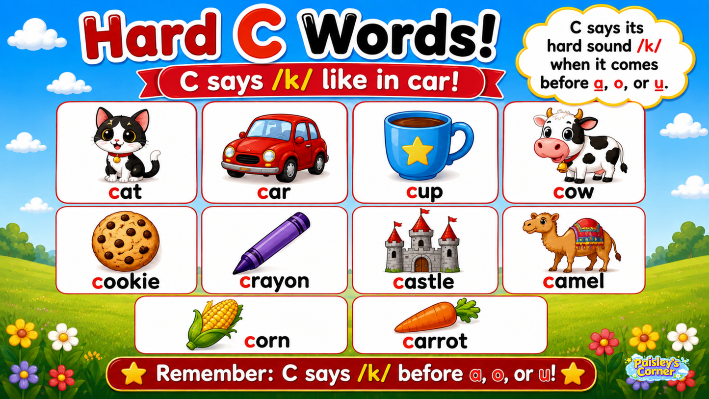 Cotton's Letter C Worksheets