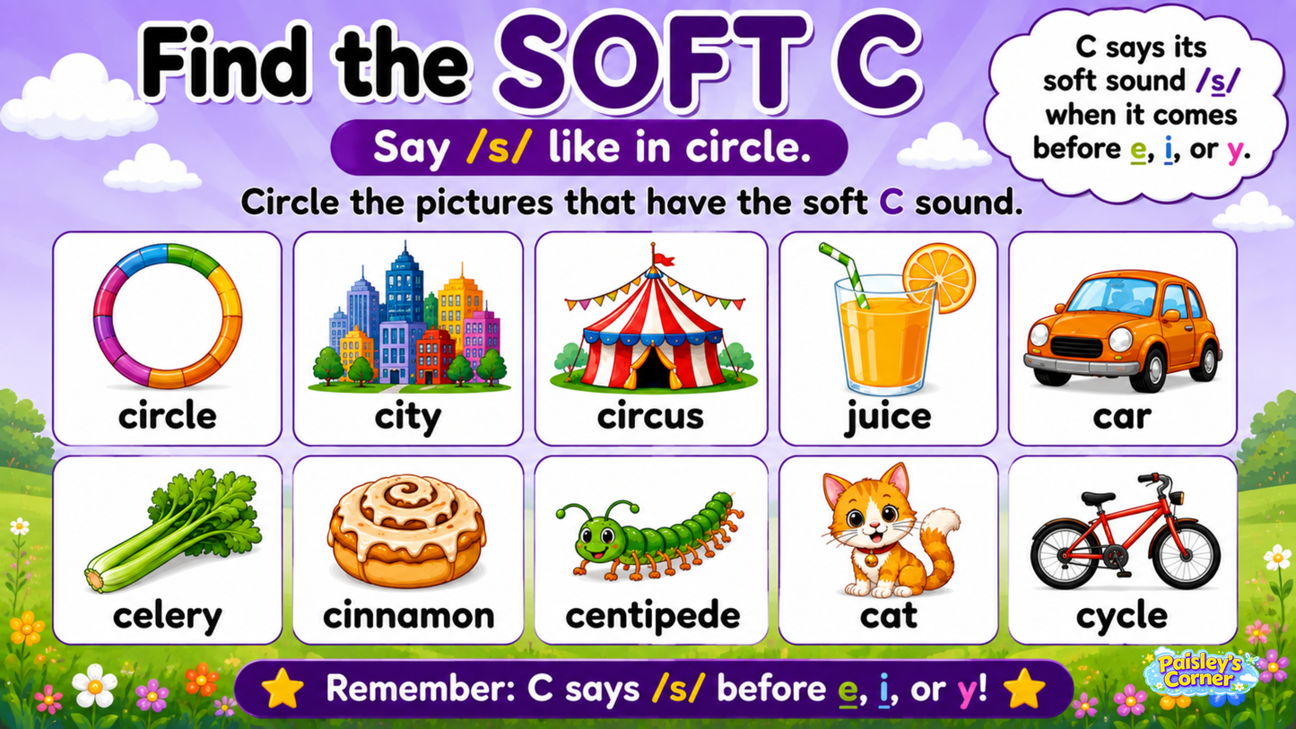 Cotton's Letter C Worksheets