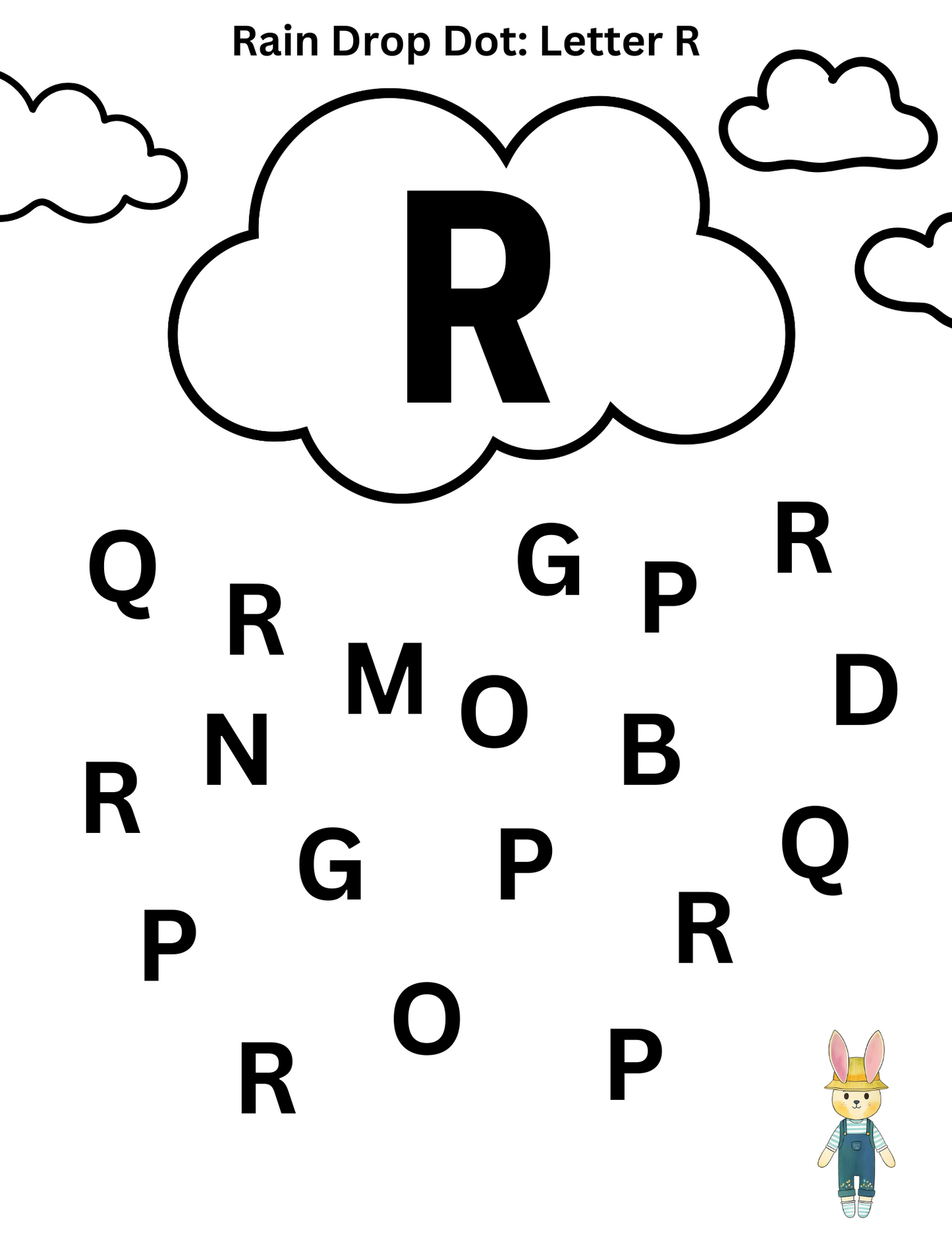 Letter Rain Activity