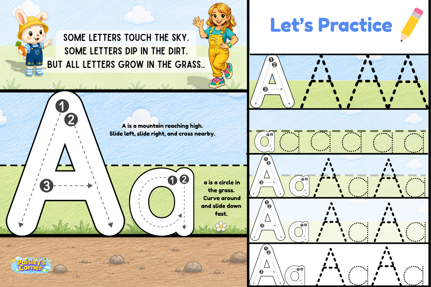 Cotton's Letter A Worksheets