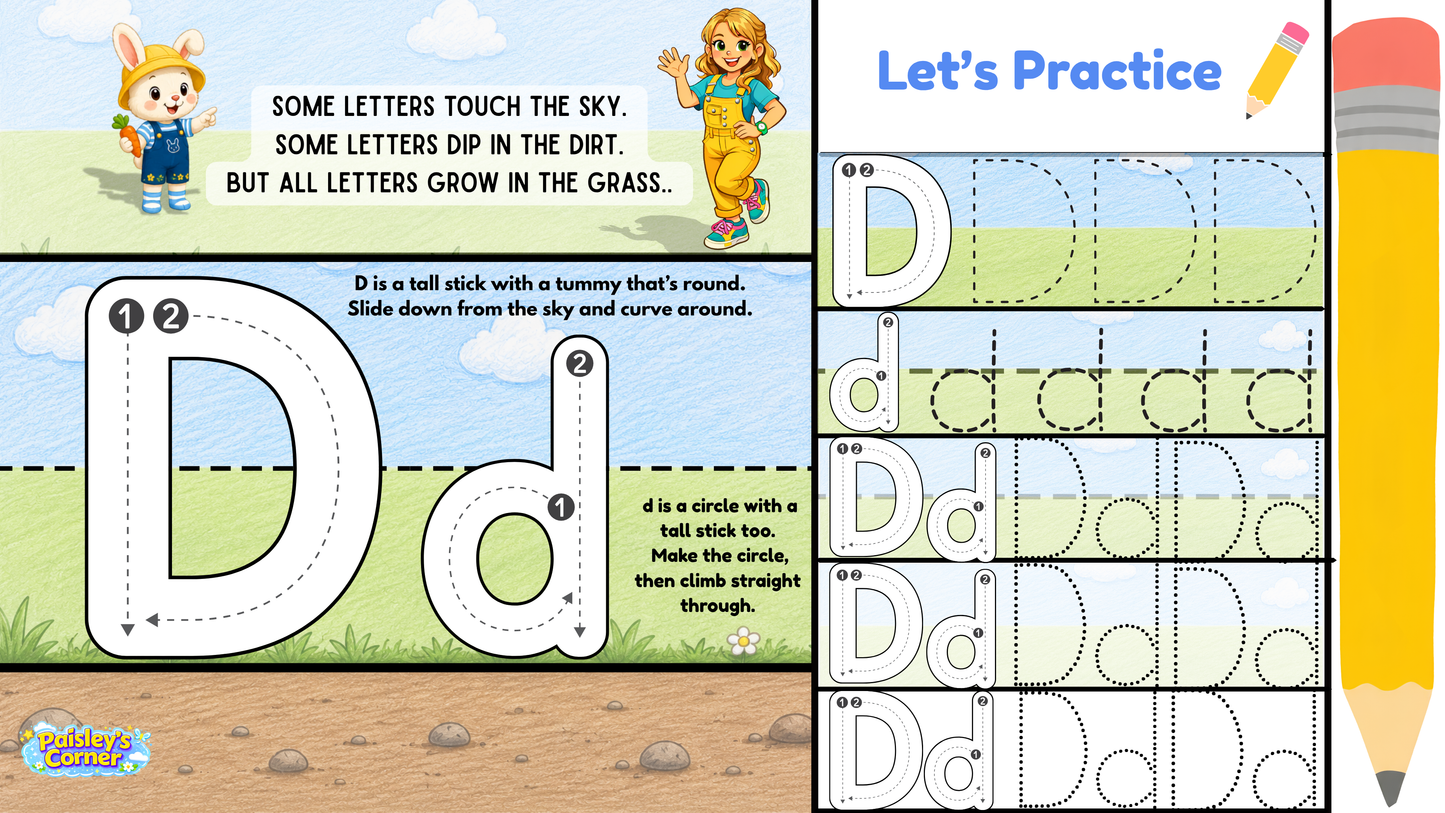 Cotton's Letter D Worksheets