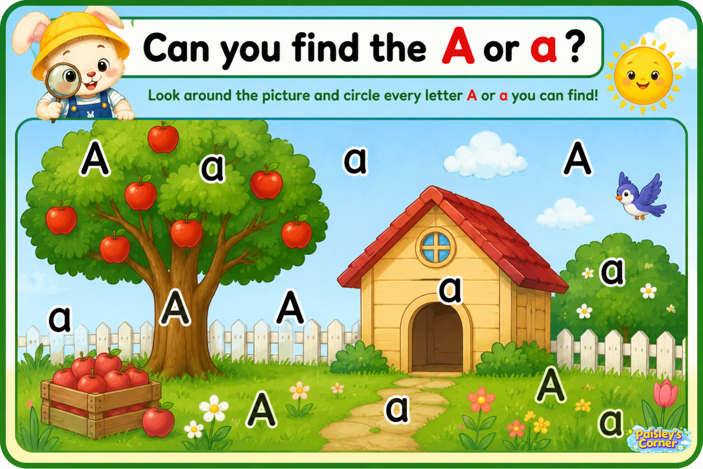 Cotton's Letter A Worksheets