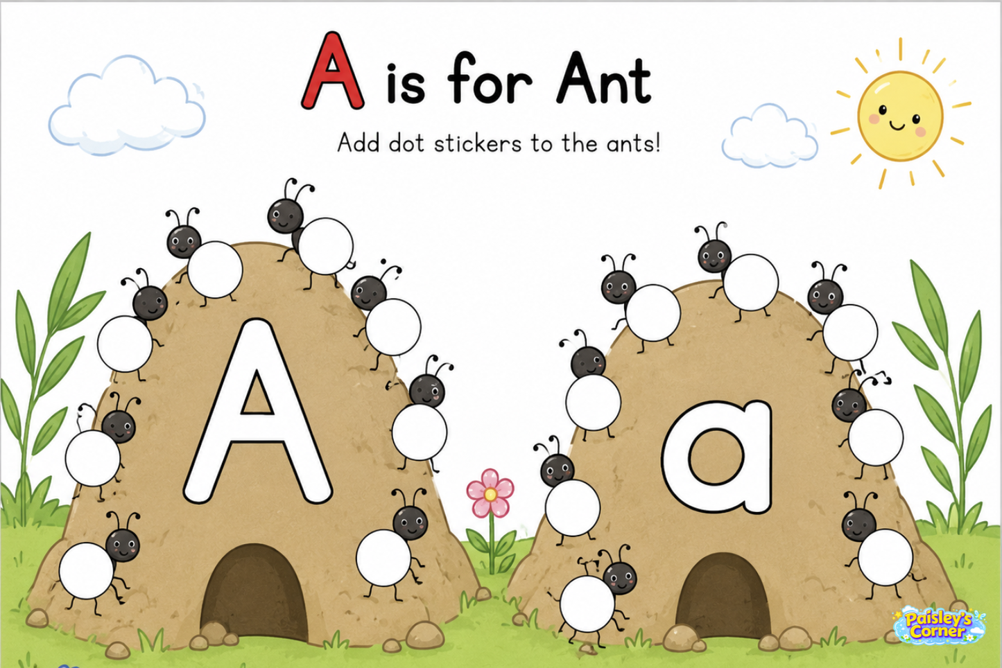 Cotton's Letter A Worksheets