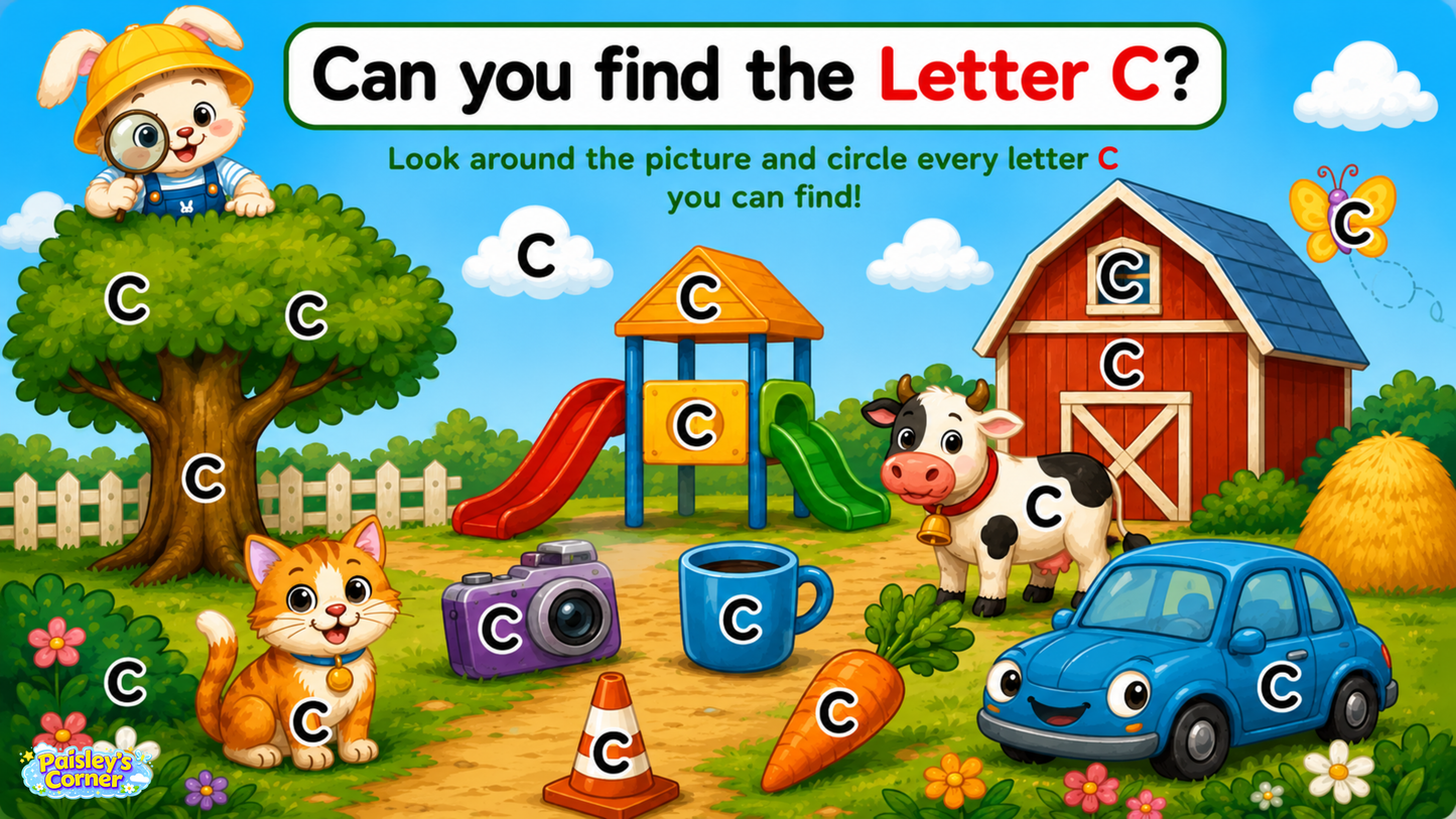 Cotton's Letter C Worksheets