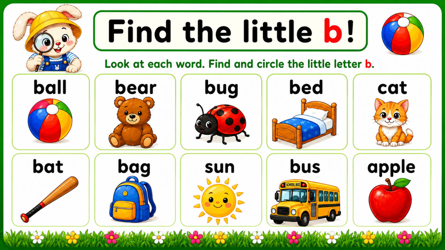 Cotton's Letter B Worksheets