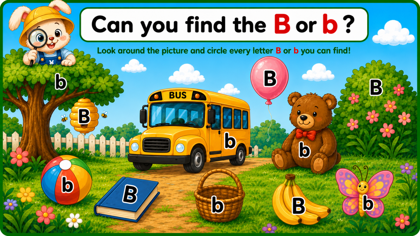 Cotton's Letter B Worksheets