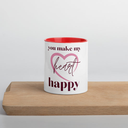 Happy Heart Fancy Mug
